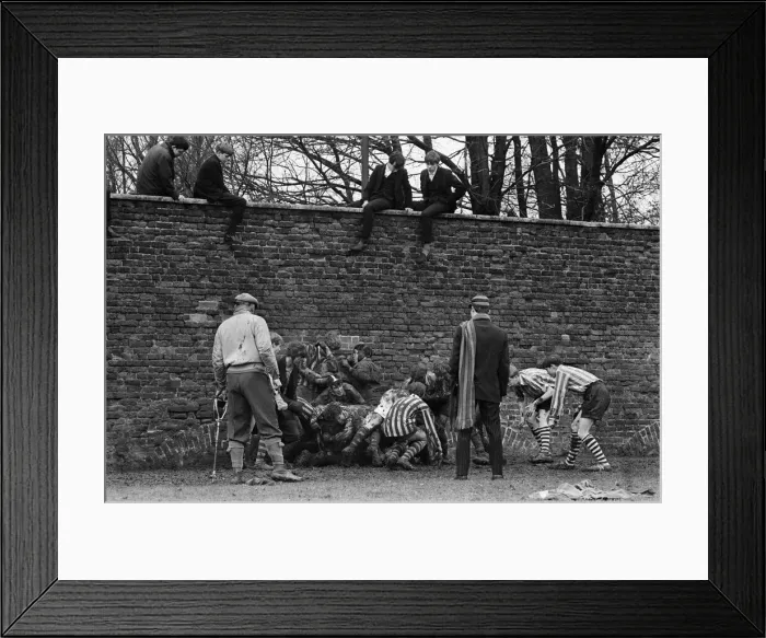 Framed Print : The Wall Game played at Eton College. Near Windsor in Berkshire. 26th November 1966 Framed Print : The Wall Game played at Eton College. Near Windsor in Berkshire. 26th November 1966