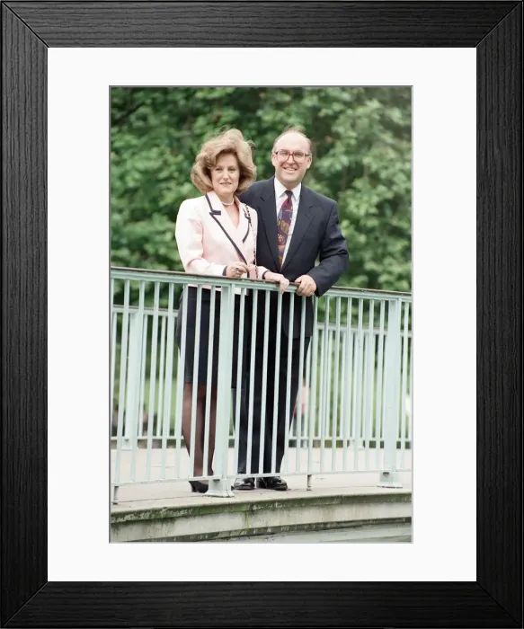 Framed Print : New Leader of the Labour Party John Smith takes a post-election walk through London Framed Print : New Leader of the Labour Party John Smith takes a post-election walk through London