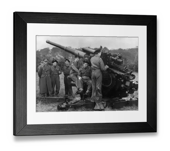 Framed Print : Ack Ack Training, Merseyside, 24th May 1954, anti-aircraft warfare exercise