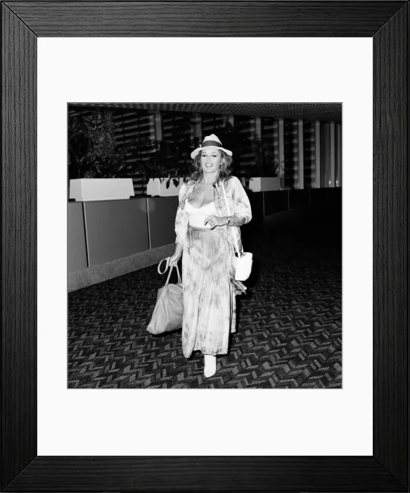 Framed Print : Actress Stephanie Beacham at LAP. 24th August 1987 Framed Print : Actress Stephanie Beacham at LAP. 24th August 1987