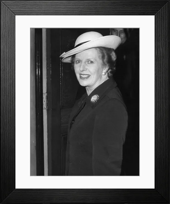 Framed Print : Margaret Thatcher - October 1982