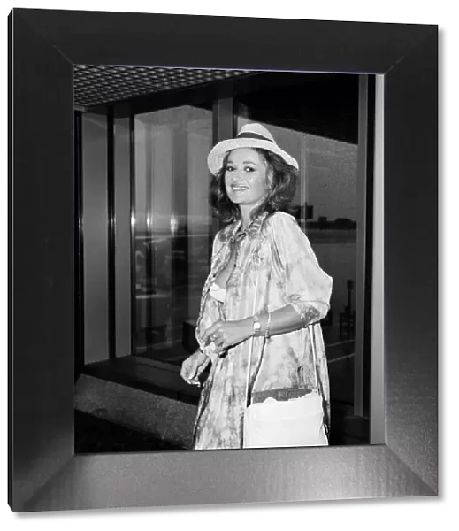Actress Stephanie Beacham at LAP. 24th August 1987