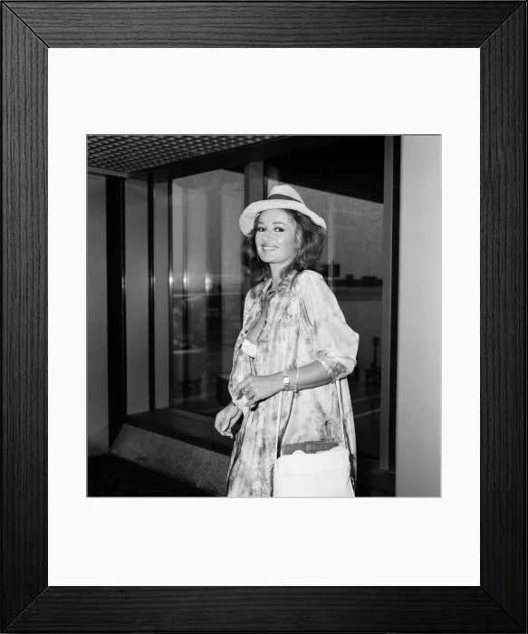 Framed Print : Actress Stephanie Beacham at LAP. 24th August 1987 Framed Print : Actress Stephanie Beacham at LAP. 24th August 1987