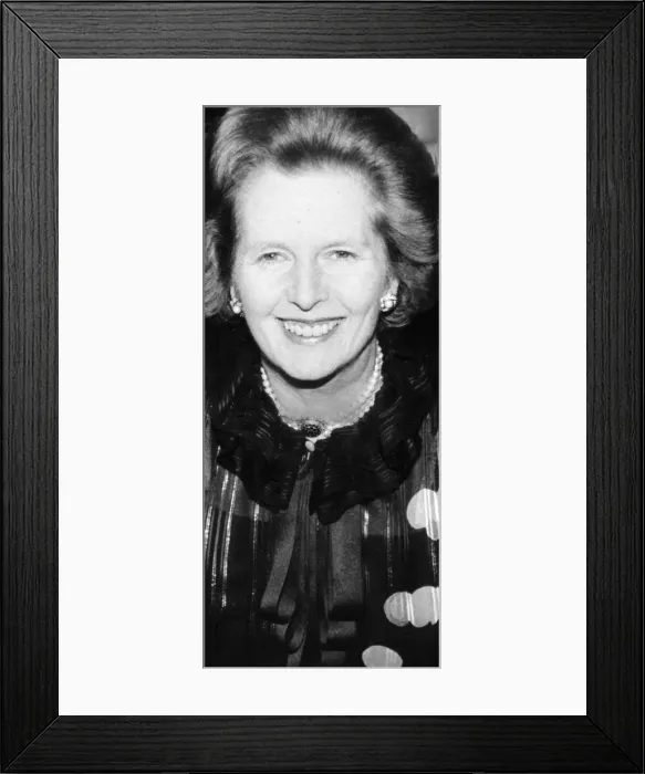 Framed Print : Margaret Thatcher arriving at Lancaster House Dinner - September 1984