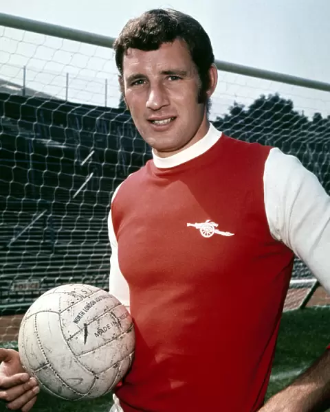 Arsenal footballer Terry Neill at Highbury August 1969