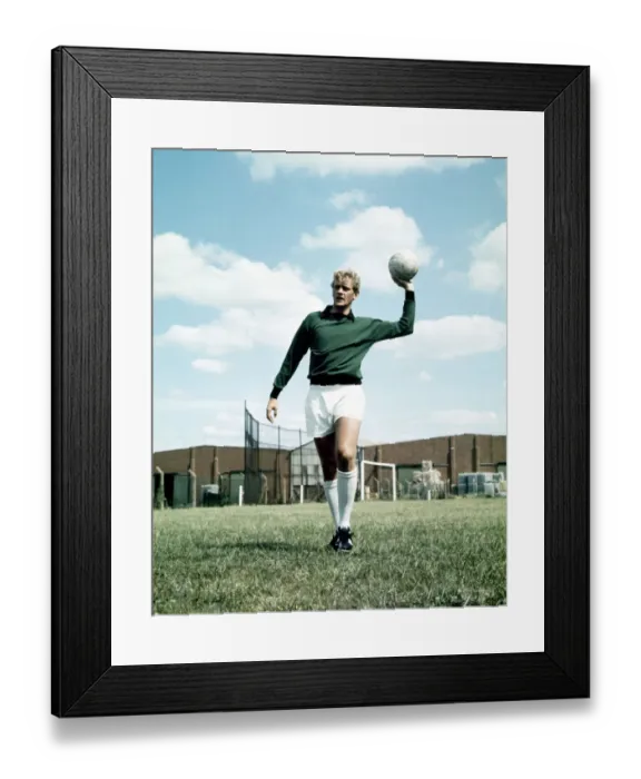 Framed Print : Leeds United goalkeeper Gary Sprake in pre season training session July 1969 Framed Print : Leeds United goalkeeper Gary Sprake in pre season training session July 1969