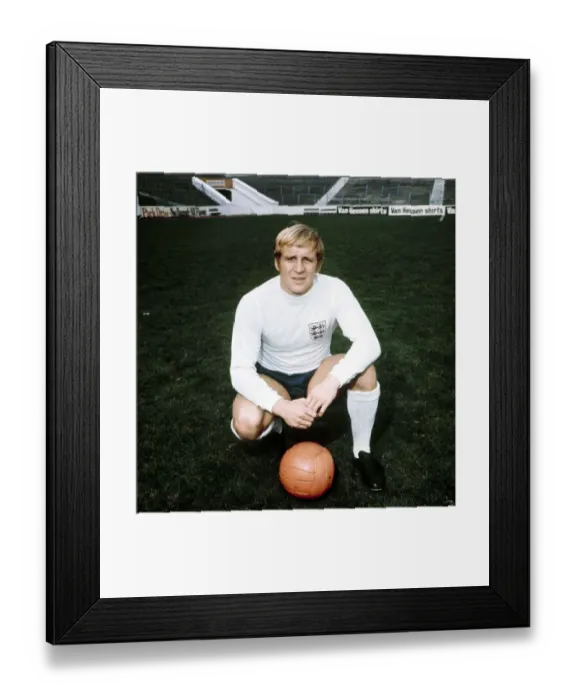 Framed Print : England footballer Francis Lee January 1970