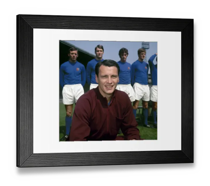 Framed Print : Ipswich Town football manager Bobby Robson at Portman Road with his team July 1969 Framed Print : Ipswich Town football manager Bobby Robson at Portman Road with his team July 1969
