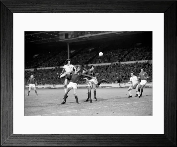 Framed Print : International Home Championship at Wembley. England 2 v Wales 2 Framed Print : International Home Championship at Wembley. England 2 v Wales 2