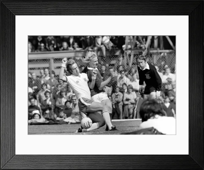Framed Print : Home International match at Windsor Park. Northern Ireland 0 v England 0 Steve Framed Print : Home International match at Windsor Park. Northern Ireland 0 v England 0 Steve