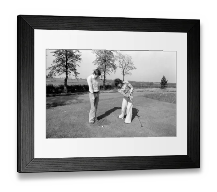 Framed Print : England Squad playing golf before one of their international matches