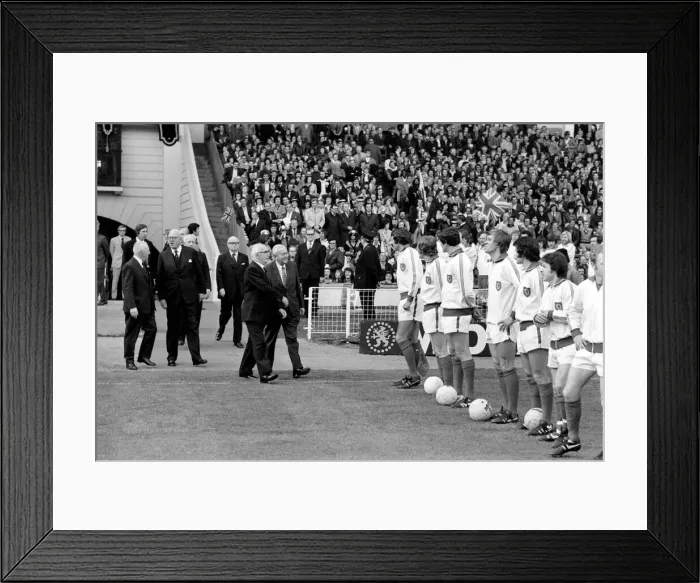 Framed Print : International Home Championship at Wembley. England 2 v Wales 2 Framed Print : International Home Championship at Wembley. England 2 v Wales 2