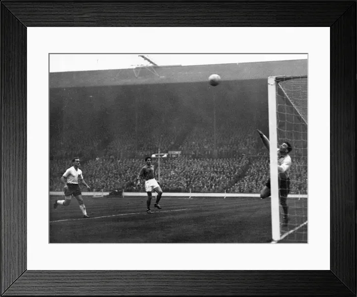Framed Print : England v France International match at Wembley Tom Finney