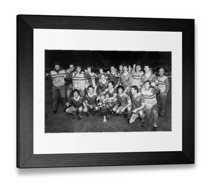 Framed Print : European Cup Final. Roma v. Liverpool. May 30th 1984. Liverpool won 4-2 0n penalties