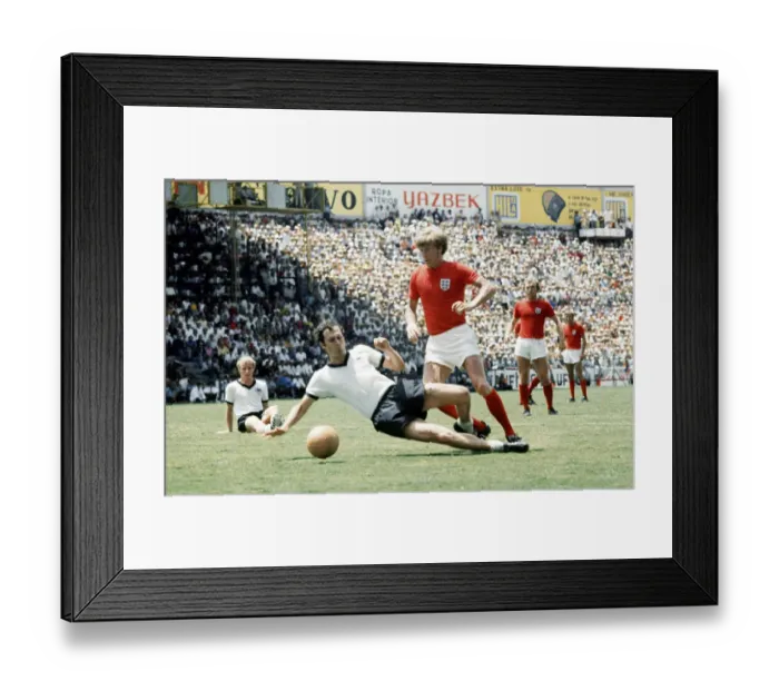 Framed Print : World Cup Quarter Final match in Leon, Mexico England 2 v West Germany 3 after Framed Print : World Cup Quarter Final match in Leon, Mexico England 2 v West Germany 3 after