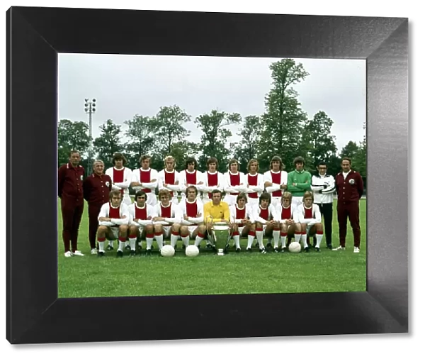 Dutch club side Ajax of Amsterdam pose for a team group photograph January 1972