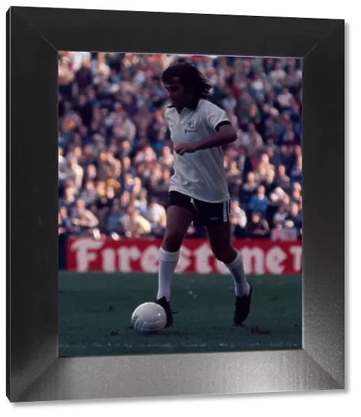 Fulhams George Best seen here in action against Wolves. September 1976