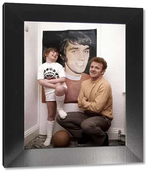 Leeds United footballer Billy Bremner with his son Billy