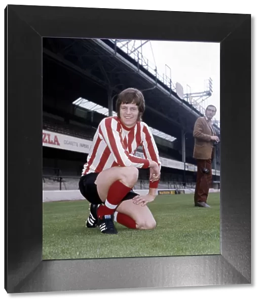 Southampton footballer Mick Channon at the Dell football ground August 1970