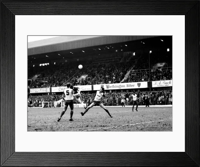 Framed Print : Stoke v. Aston Villa. March 1984 MF14-21-010 The final score was a one nil Framed Print : Stoke v. Aston Villa. March 1984 MF14-21-010 The final score was a one nil