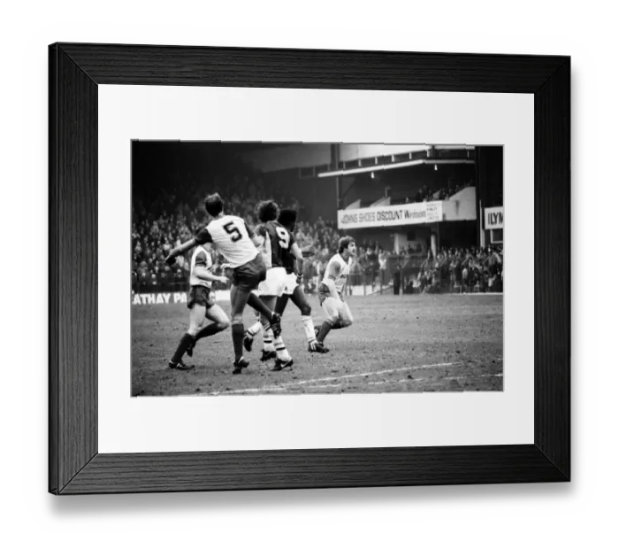 Framed Print : Stoke v. Aston Villa. March 1984 MF14-21-035 The final score was a one nil Framed Print : Stoke v. Aston Villa. March 1984 MF14-21-035 The final score was a one nil