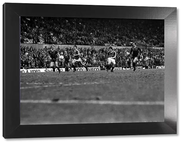 Manchester United v. Leicester City. March 1984 MF14-20-069 The final score was a