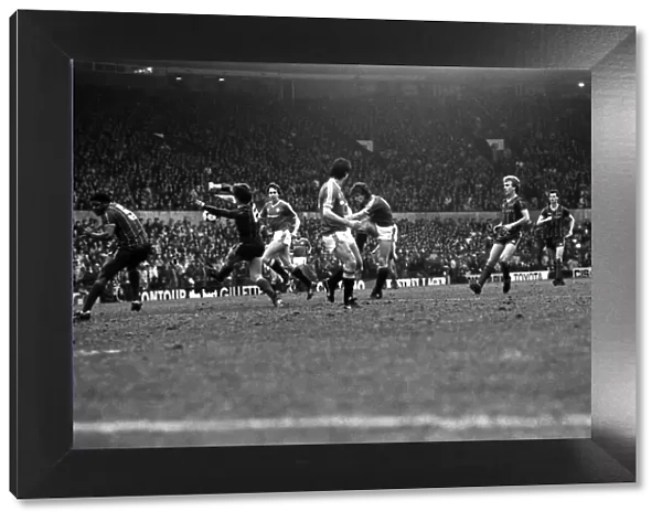 Manchester United v. Leicester City. March 1984 MF14-20-002 The final score was a