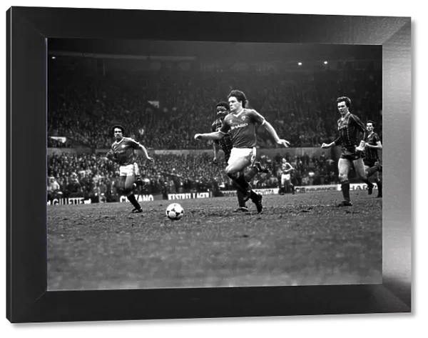 Manchester United v. Leicester City. March 1984 MF14-20-039 The final score was a