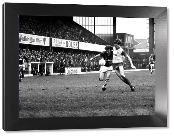 Stoke v. Aston Villa. March 1984 MF14-21-009 The final score was a one nil