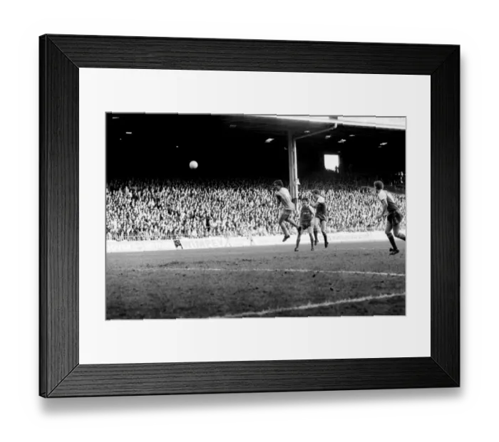 Framed Print : Manchester City v. Shrewsbury. March 1984 MF14-18-032 The final score was a one nil