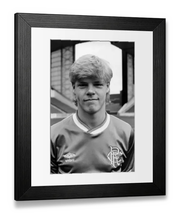 Framed Print : Rangers Team Group Season. 1985 MF22-02a-024 Framed Print : Rangers Team Group Season. 1985 MF22-02a-024