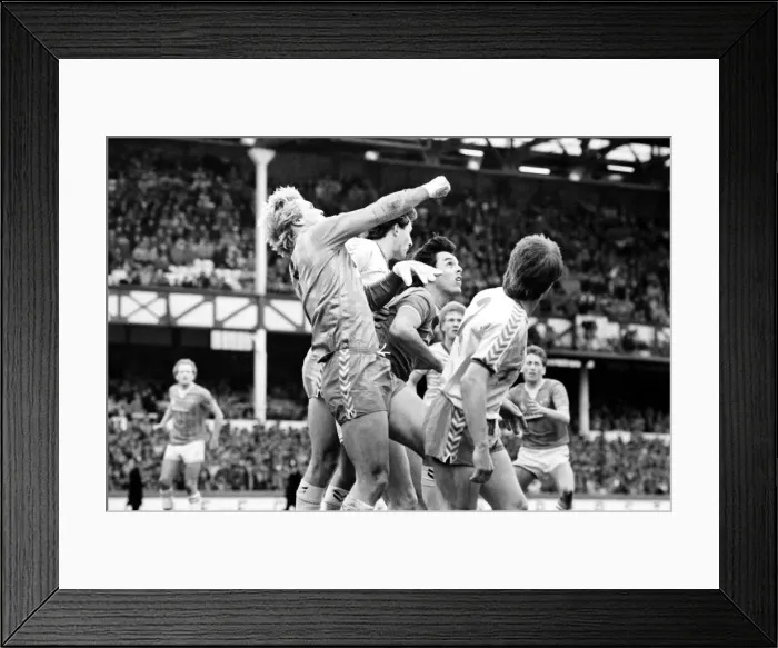 Framed Print : English League Division One match at Goodison Park. Everton 3 v Norwich City 0 Framed Print : English League Division One match at Goodison Park. Everton 3 v Norwich City 0