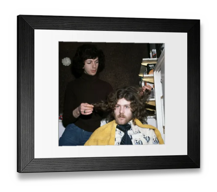 Framed Print : Alfie Conn of Celtic FC gets a new look. March 1977 Framed Print : Alfie Conn of Celtic FC gets a new look. March 1977