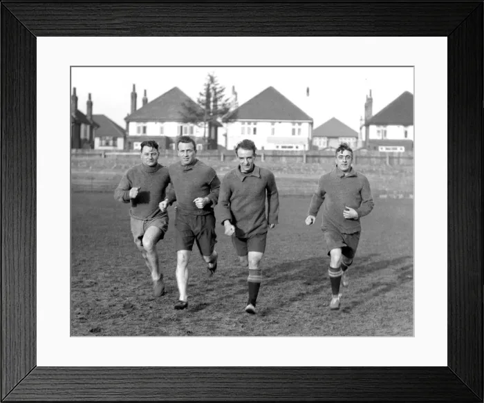 Framed Print : Bournemouth and Boscombe Footballers. Bradford, Brown, Halliwell and Bryce Framed Print : Bournemouth and Boscombe Footballers. Bradford, Brown, Halliwell and Bryce