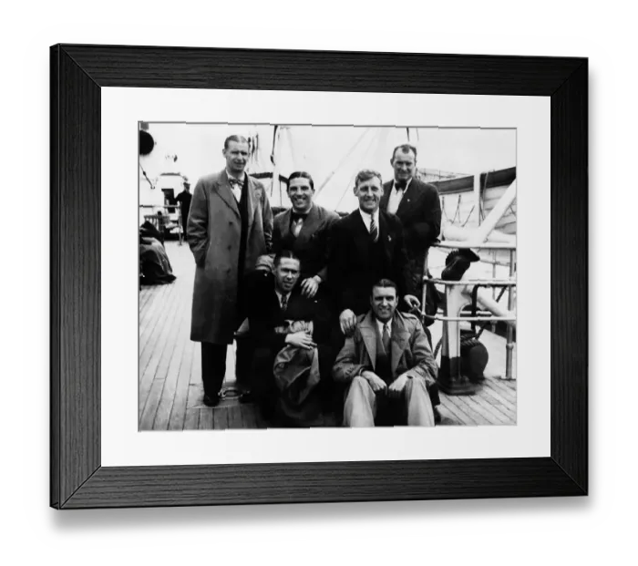 Framed Print : England footballers Cliff Bastin, Ted Drake, Alf Young, Tom Whittaker Framed Print : England footballers Cliff Bastin, Ted Drake, Alf Young, Tom Whittaker