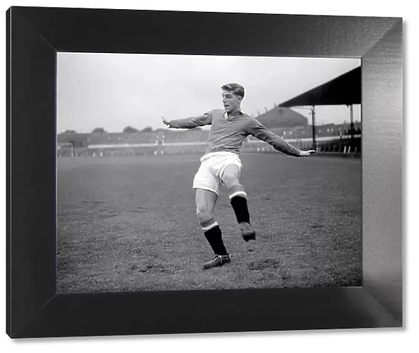 Duncan Edwards of Manchester United in training August 1954