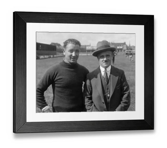 Framed Print : Brentford F. C. Alex Graham and H. B Curtis manager. 31st January 1931