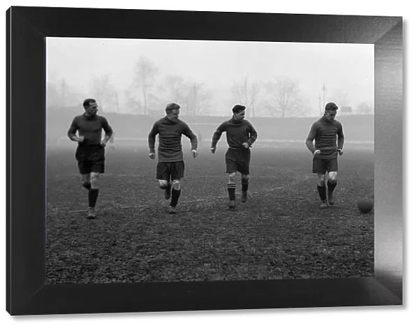 Clapton Orient football team training. c. 1927