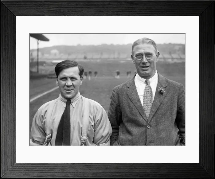 Framed Print : Crystal Palace Footballers. J. Jones trainer and A.s Maley the manager. c