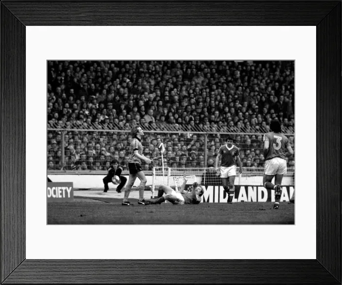 Framed Print : Nottingham Forest v. Wolverhampton Wanderers. (League Cup Final). March 1980 LF02-06-025 Framed Print : Nottingham Forest v. Wolverhampton Wanderers. (League Cup Final). March 1980 LF02-06-025