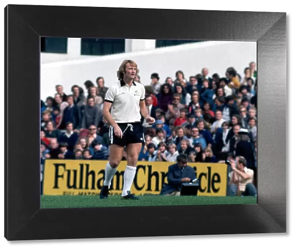 Fulhams Rodney Marsh seen here in action against Wolves. September 1976
