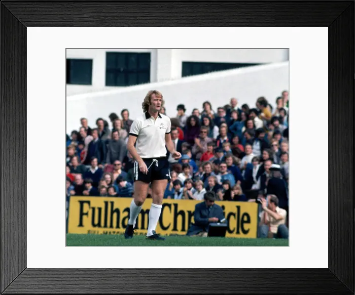Framed Print : Fulhams Rodney Marsh seen here in action against Wolves. September 1976 Framed Print : Fulhams Rodney Marsh seen here in action against Wolves. September 1976