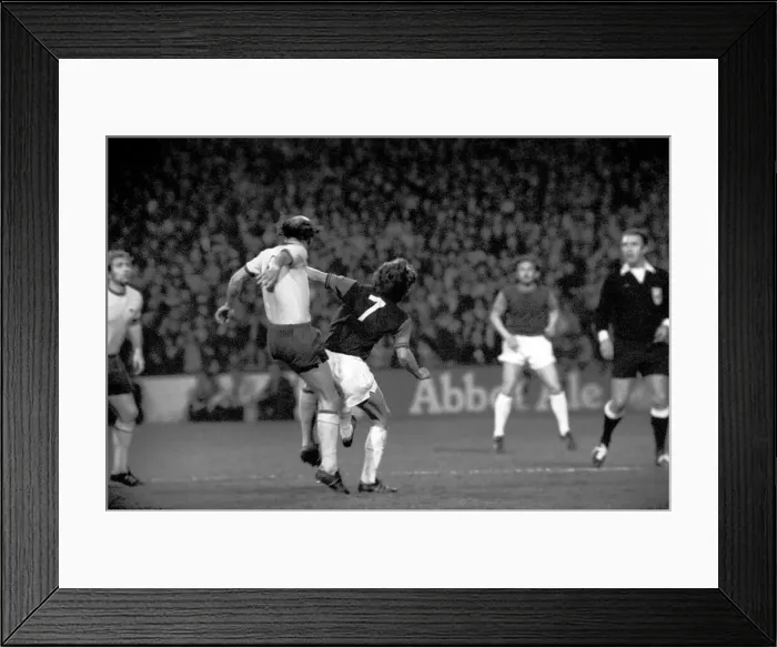 Framed Print : Football: West Ham F. C. (1) vs. Arsenal F. C. (0). April 1975 75-2230-015 Framed Print : Football: West Ham F. C. (1) vs. Arsenal F. C. (0). April 1975 75-2230-015