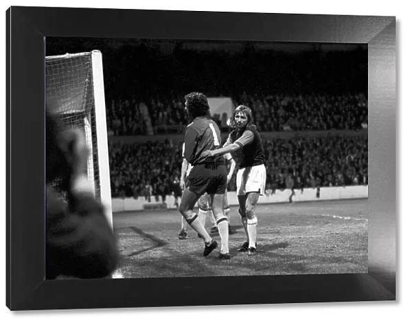 Football: West Ham F. C. (1) vs. Arsenal F. C. (0). April 1975 75-2230-022