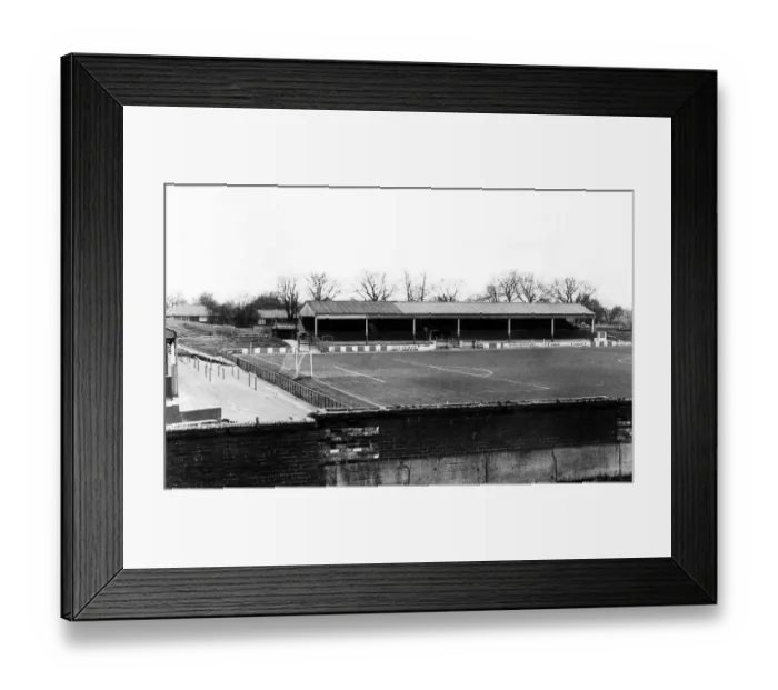 Framed Print : Spotland Stadium, home of Rochdale Football Club. 13th May 1985