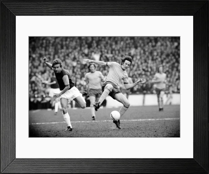 Framed Print : Division One Football: West Ham F. C. vs. Arsenal F. C. 1974  /  75 Season