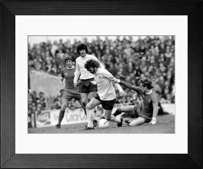 Framed Print : Football: Tottenham Hotspur F. C. vs. Liverpool F. C. March 1975 75-01598-044 Framed Print : Football: Tottenham Hotspur F. C. vs. Liverpool F. C. March 1975 75-01598-044