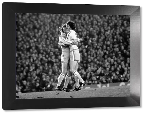 Football: Arsenal (1) vs. Leeds United (1). Division I. January 1977 77-00029-004
