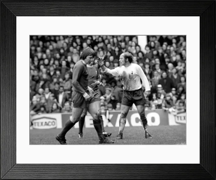 Framed Print : Football: Tottenham Hotspur F. C. vs. Liverpool F. C. March 1975 75-01598-039 Framed Print : Football: Tottenham Hotspur F. C. vs. Liverpool F. C. March 1975 75-01598-039