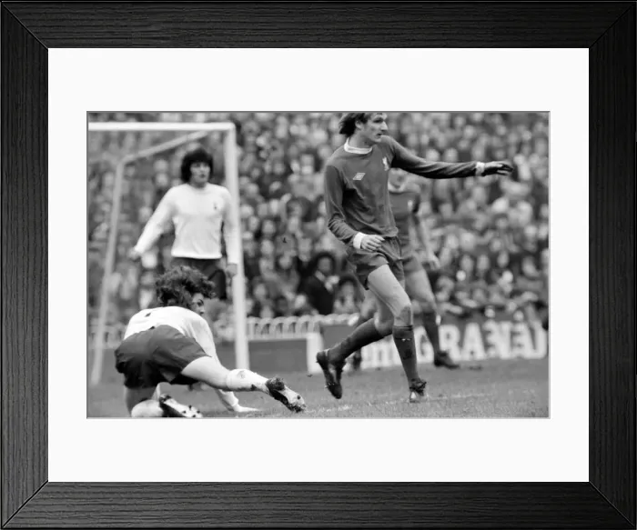 Framed Print : Football: Tottenham Hotspur F. C. vs. Liverpool F. C. March 1975 75-01598-043 Framed Print : Football: Tottenham Hotspur F. C. vs. Liverpool F. C. March 1975 75-01598-043